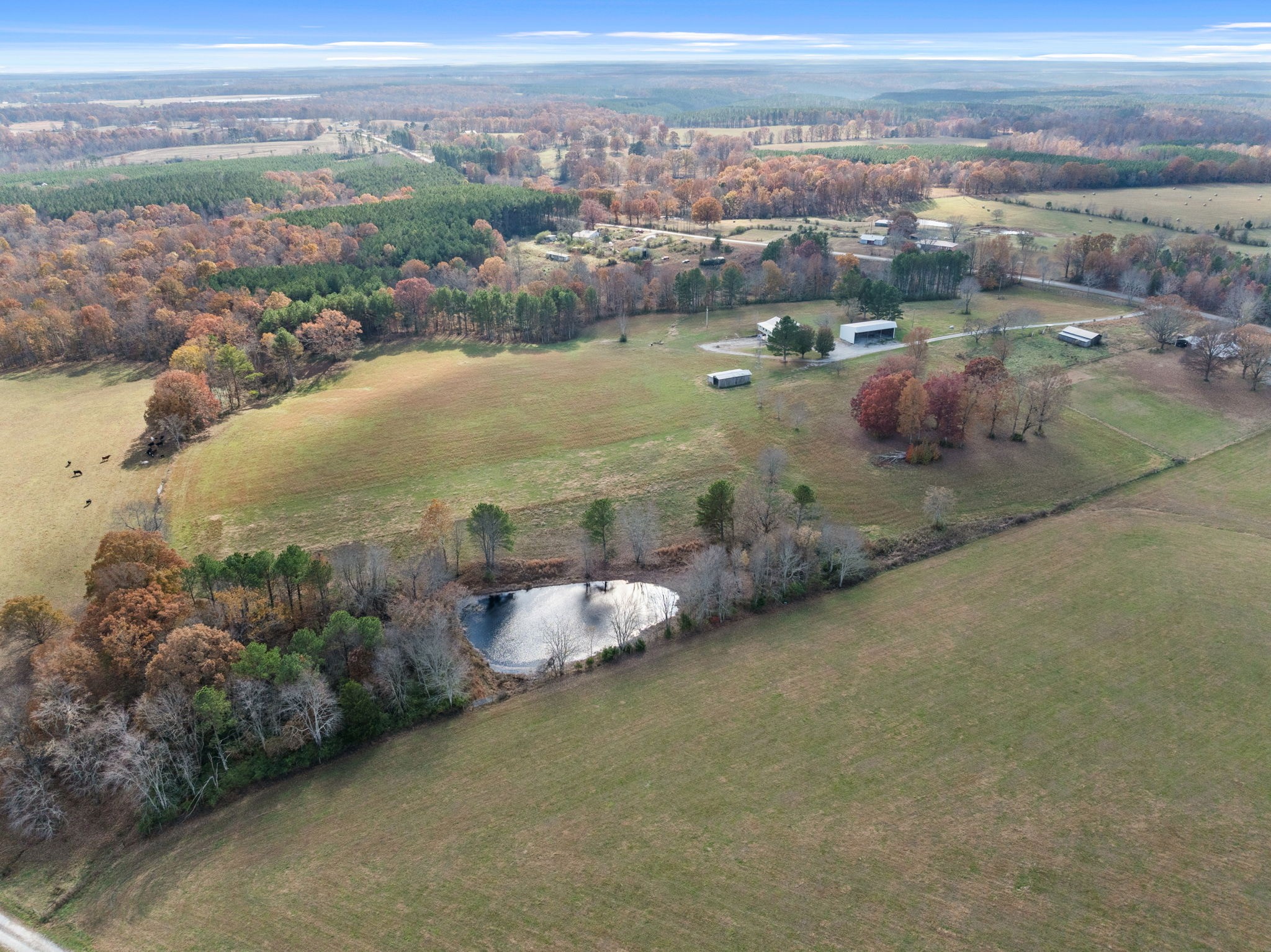 9680 Buttermilk Ridge Road Lawrenceburg, TN 38464 - Photo 49 of 61 an aerial view of a houses with outdoor space