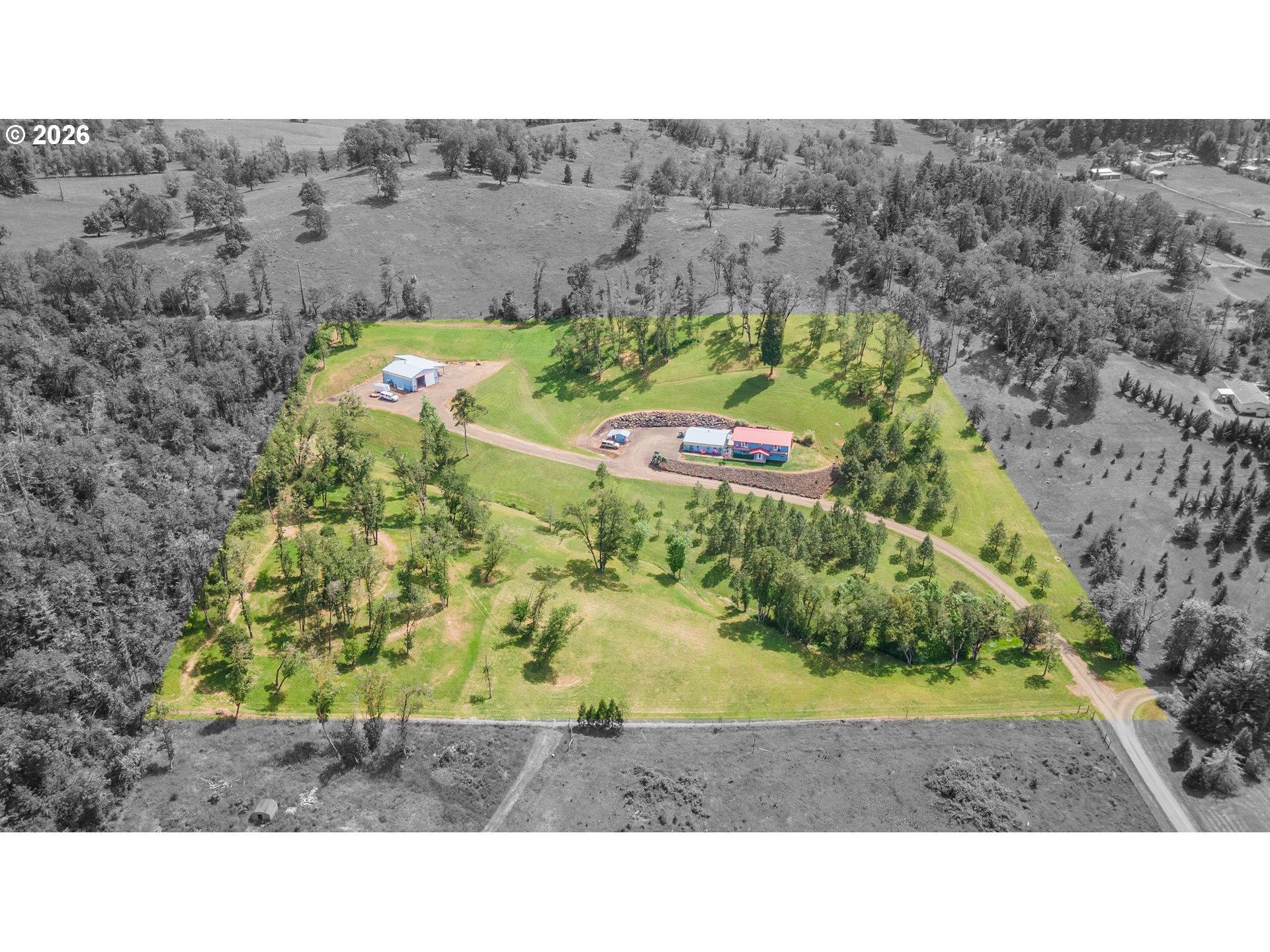 489 Fir Vista Road Sutherlin, OR 97479 - Photo 41 of 47 a black and white photo of a park