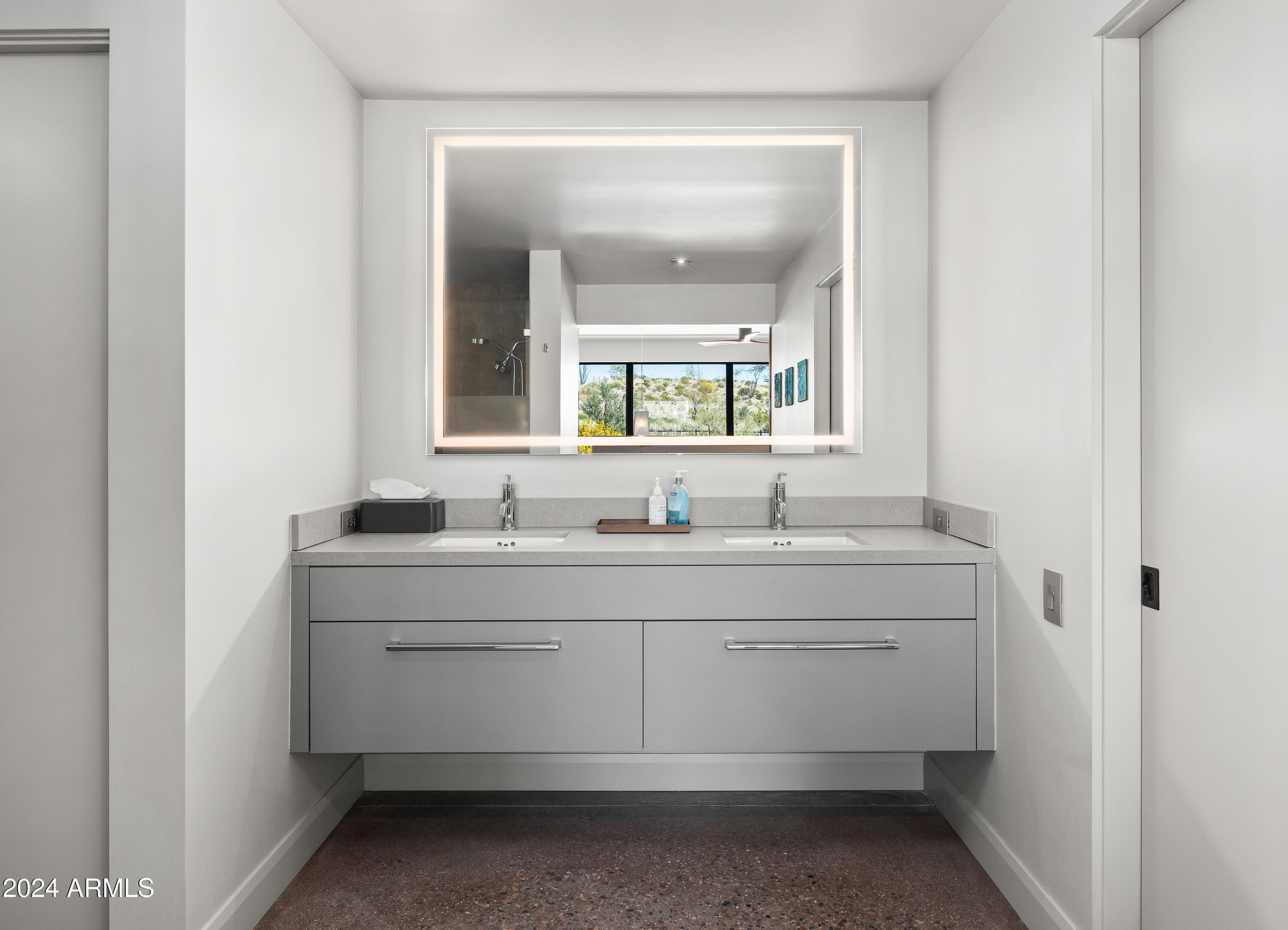 15212 North Sandy Blf Road Fort McDowell, AZ 85264 - Photo 21 of 66 a bathroom with a sink and a mirror