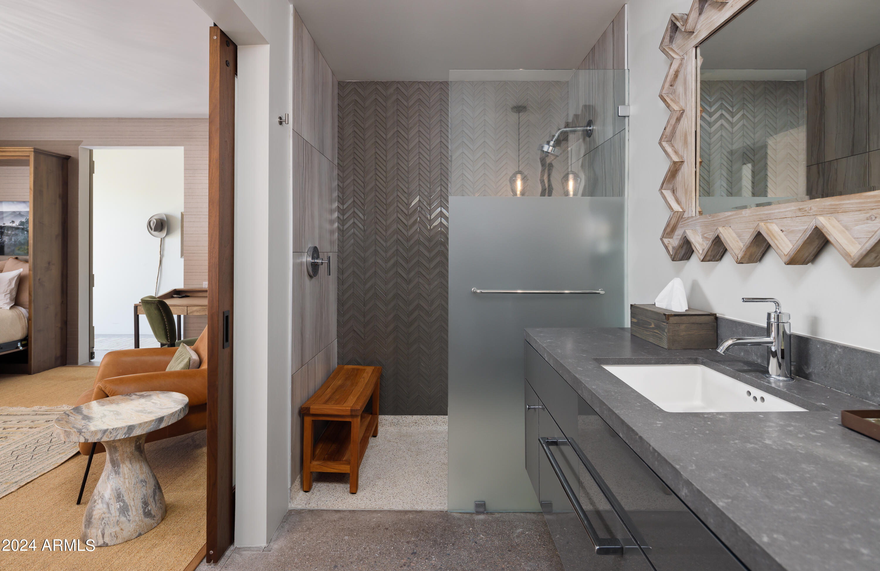 15212 North Sandy Blf Road Fort McDowell, AZ 85264 - Photo 41 of 66 a bathroom with a sink and a mirror