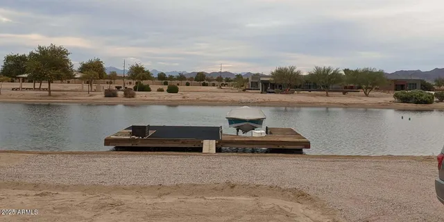 a view of lake and mountain