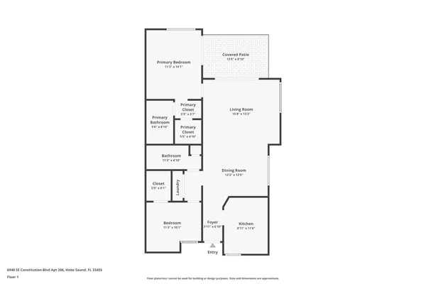 $289,900 | 6940 Southeast Constitution Boulevard, Unit 206, Hobe Sound, FL 33455