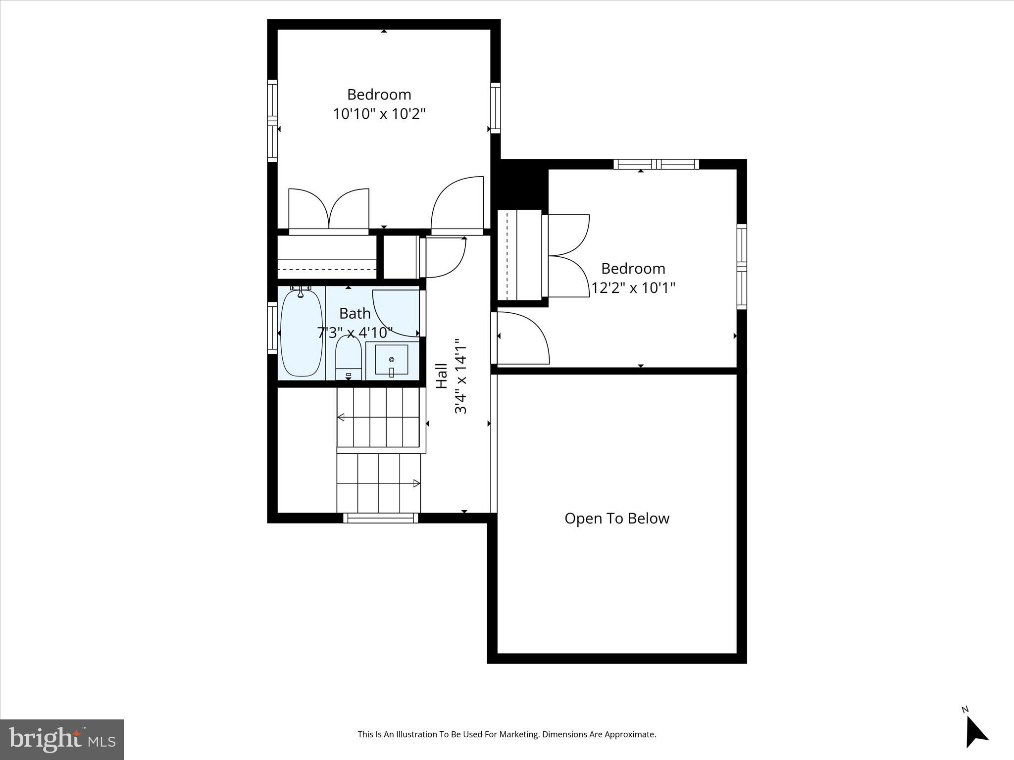 320 Loudoun Street Southwest Leesburg, VA 20175 - Photo 59 of 60 Floor Plan: Upper Level
