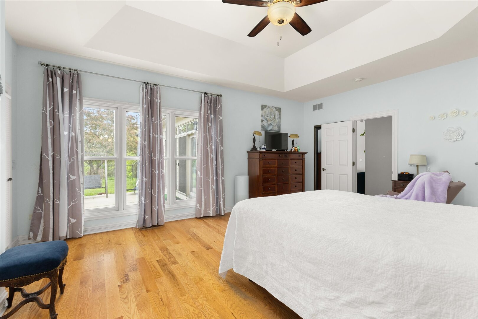1330 Airport Road Morris, IL 60450 - Photo 17 of 53 a bed room with a bed and a television