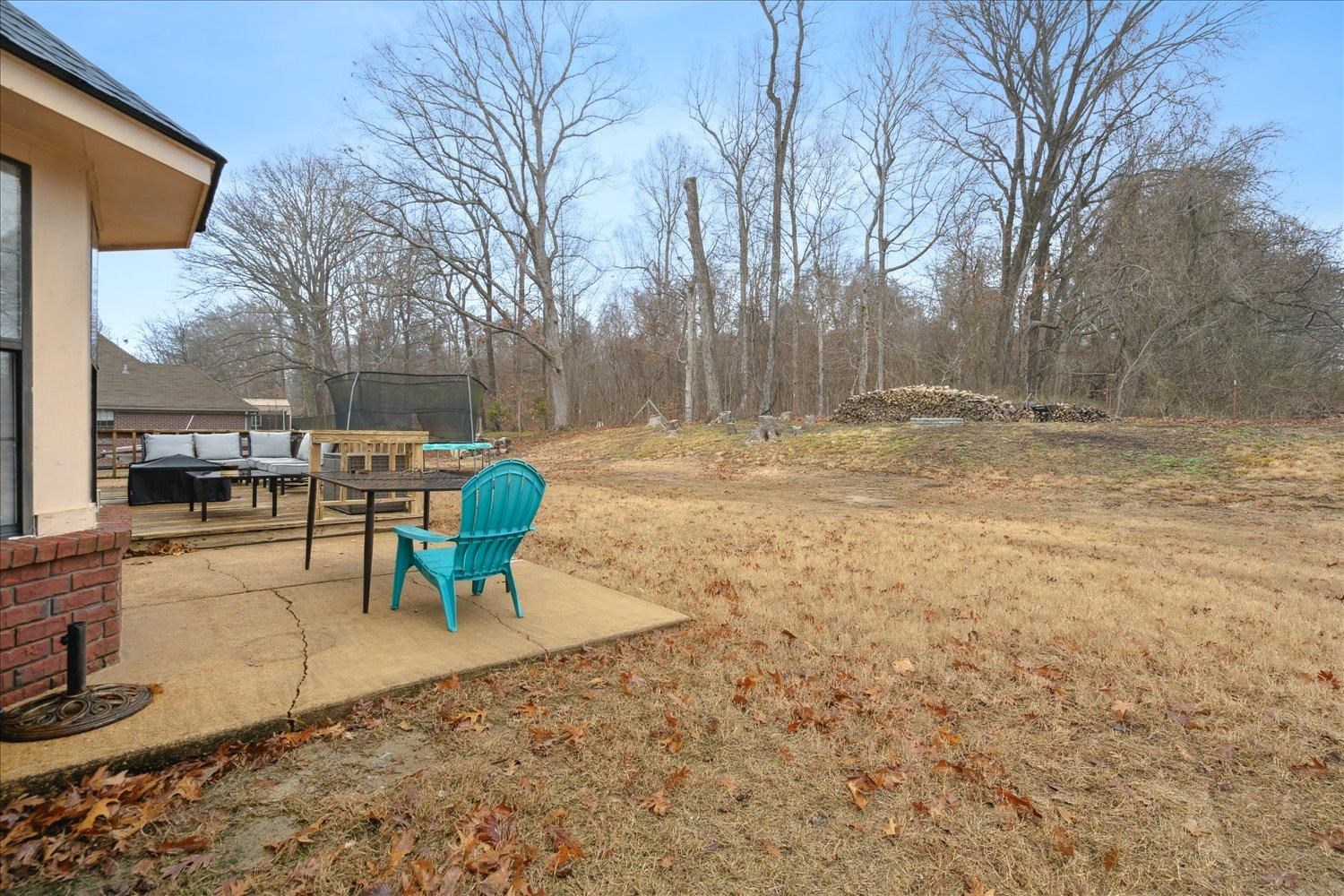 88 East Rae Road Munford, TN 38058 - Photo 29 of 30 View of yard featuring a patio and a trampoline