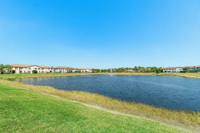 a view of lake from a balcony