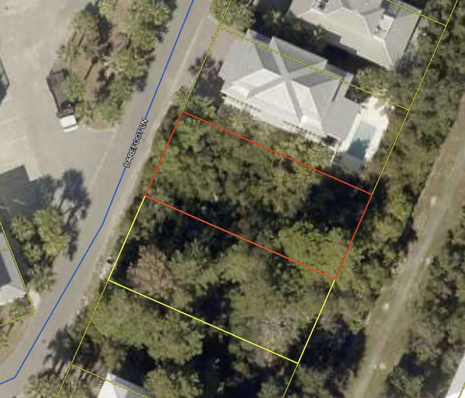 Lot 14 Barefoot Ln Inlet Beach Inlet Beach, FL 32461 - Photo 1 of 1 an aerial view of a house with a yard