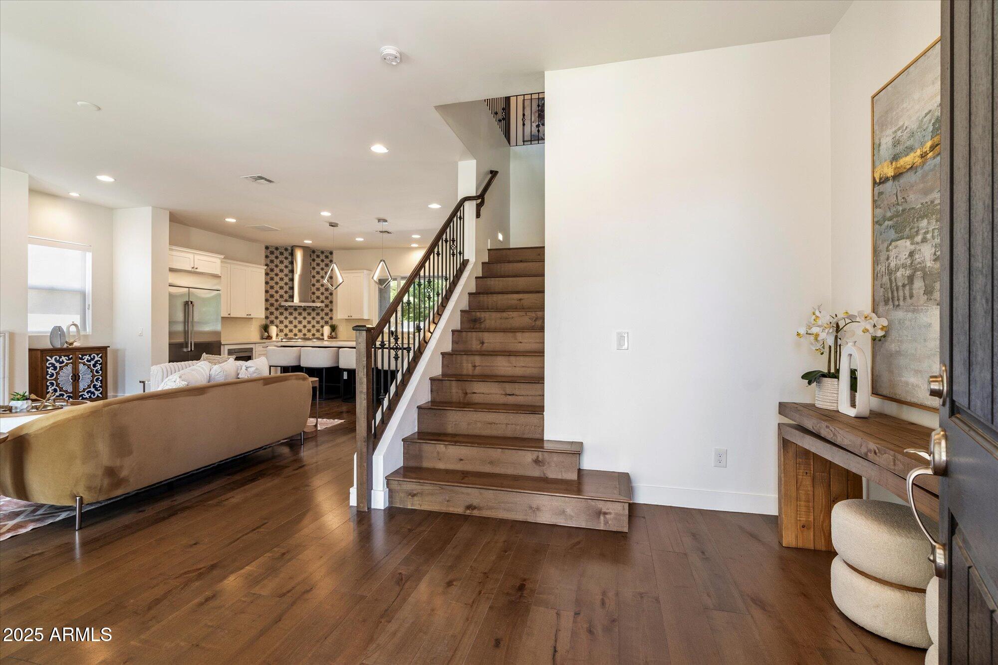 640 West Echo Lane Phoenix, AZ 85021 - Photo 7 of 55 a living room with furniture and a wooden floor
