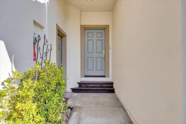 a view of a entryway door of the house