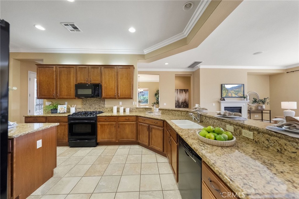 1669 Via Simpatico Hemet, CA 92545 - Photo 12 of 58 Very large kitchen- cabinets have custom roll-outs for convenience and and ease of storage
