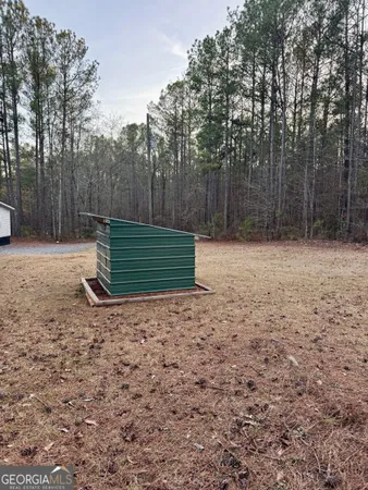a backyard of a house