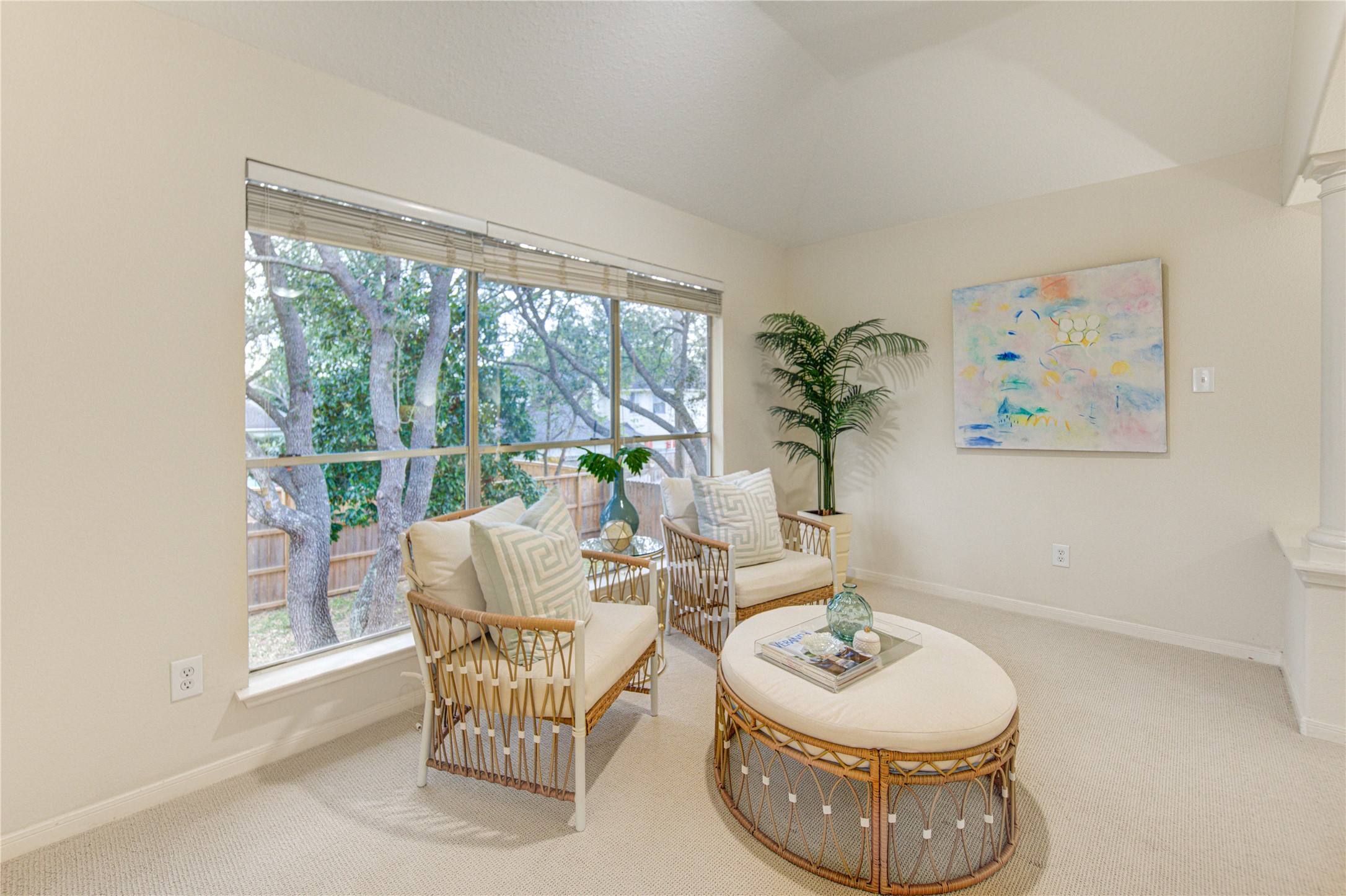 2327 Centerbrook Lane Katy, TX 77450 - Photo 36 of 47 a living room with furniture and a floor to ceiling window
