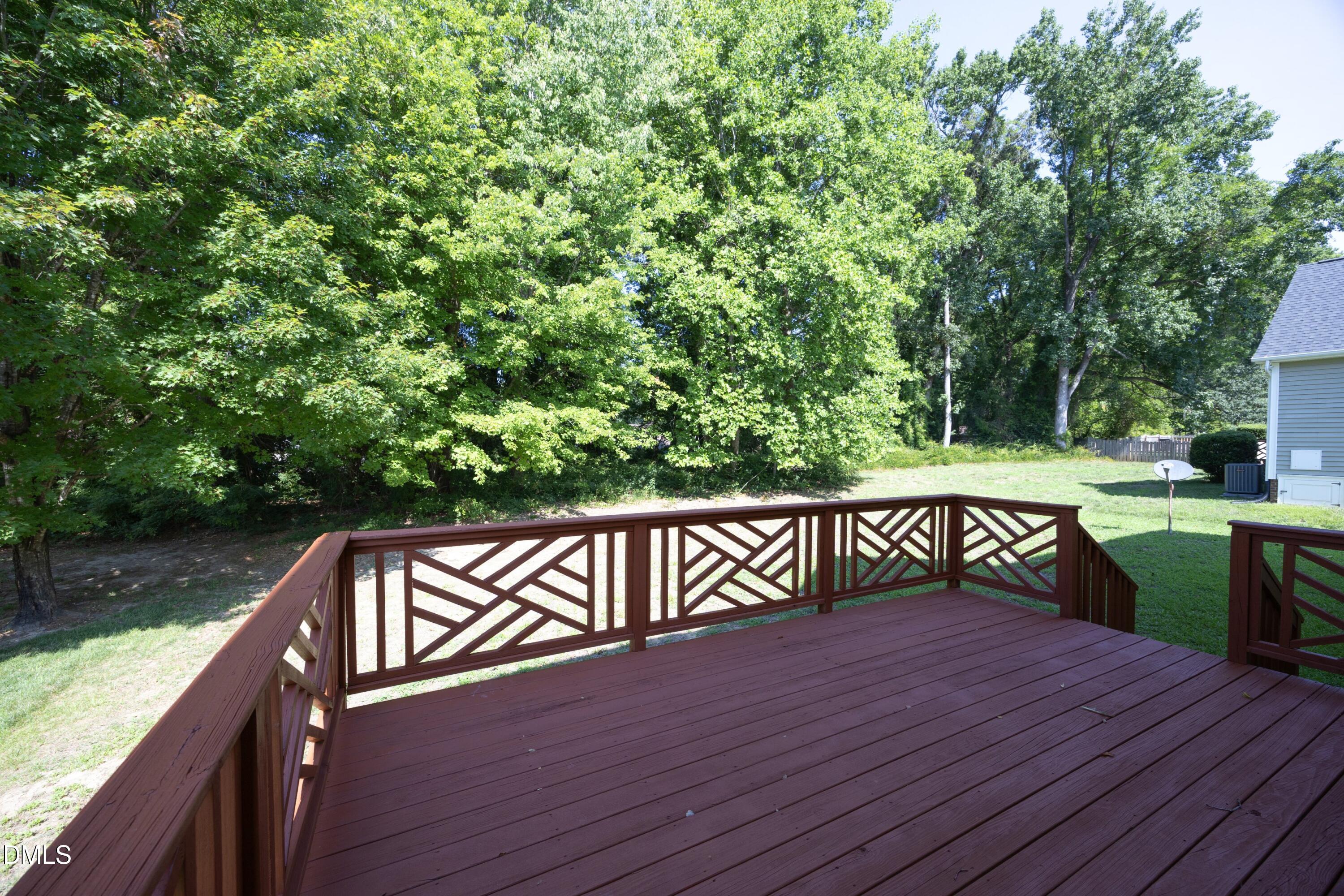 3208 Rockford Road Durham, NC 27713 - Photo 29 of 37 3208 Rockford Deck Back Yard View