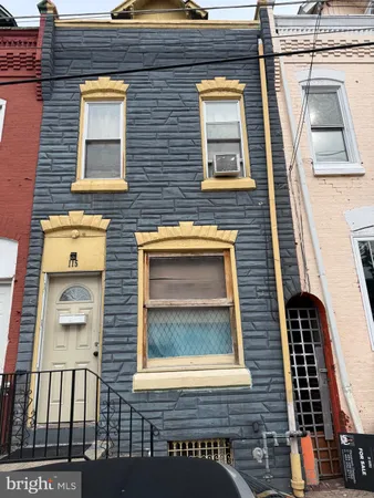 a front view of a house with a window