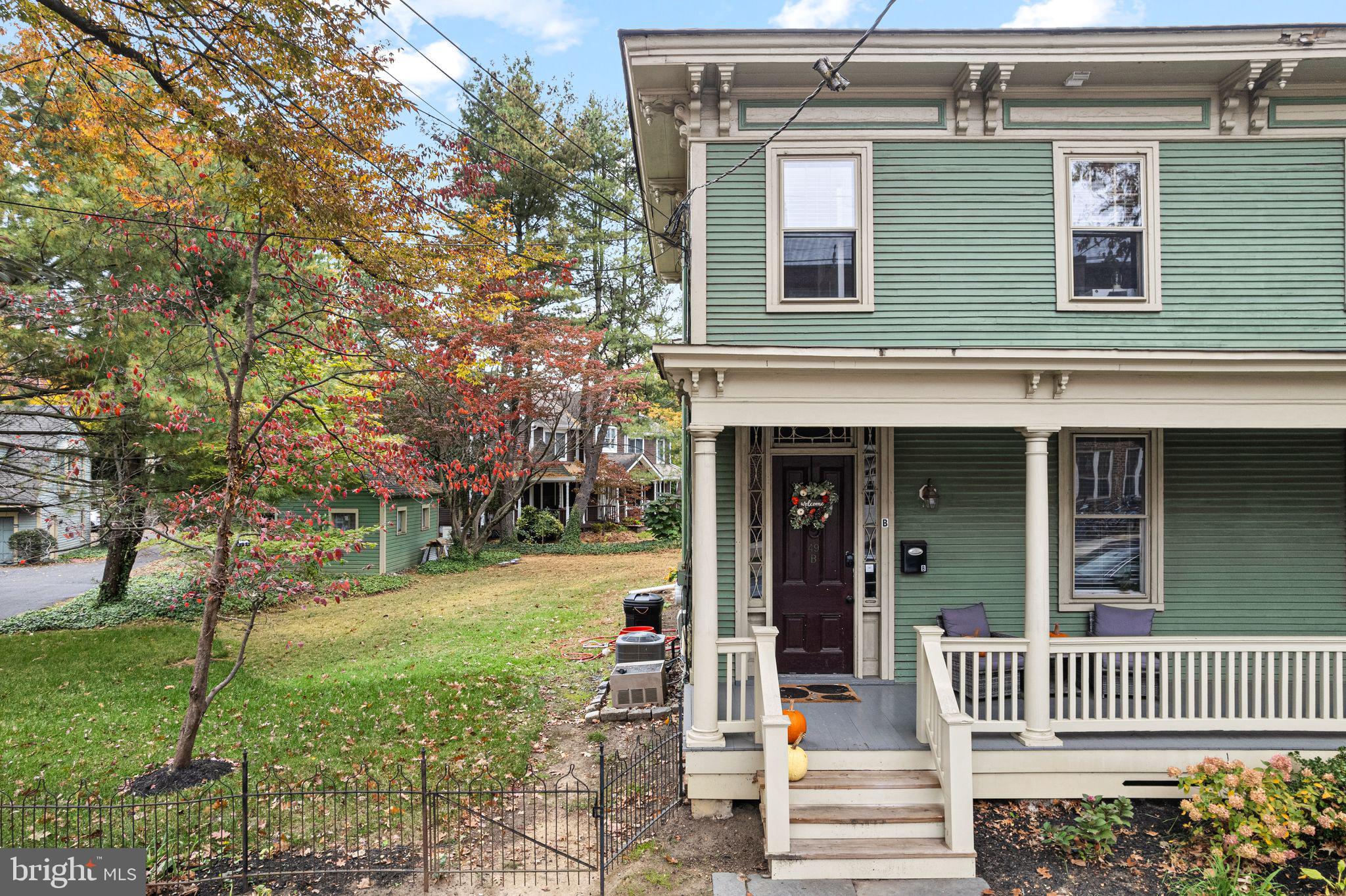 49 B Chestnut Street Haddonfield, NJ 08033 - Photo 11 of 19 a view of a house with a yard