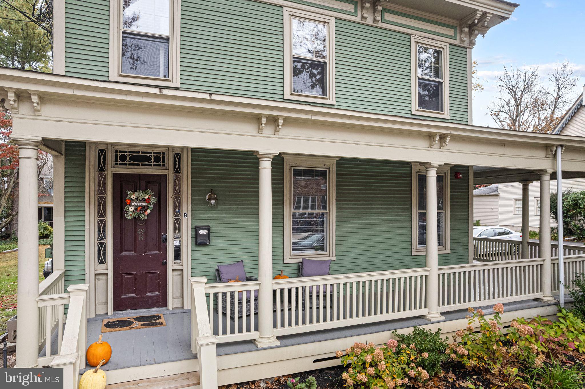 49 B Chestnut Street Haddonfield, NJ 08033 - Photo 15 of 19 a view of a house with a small porch