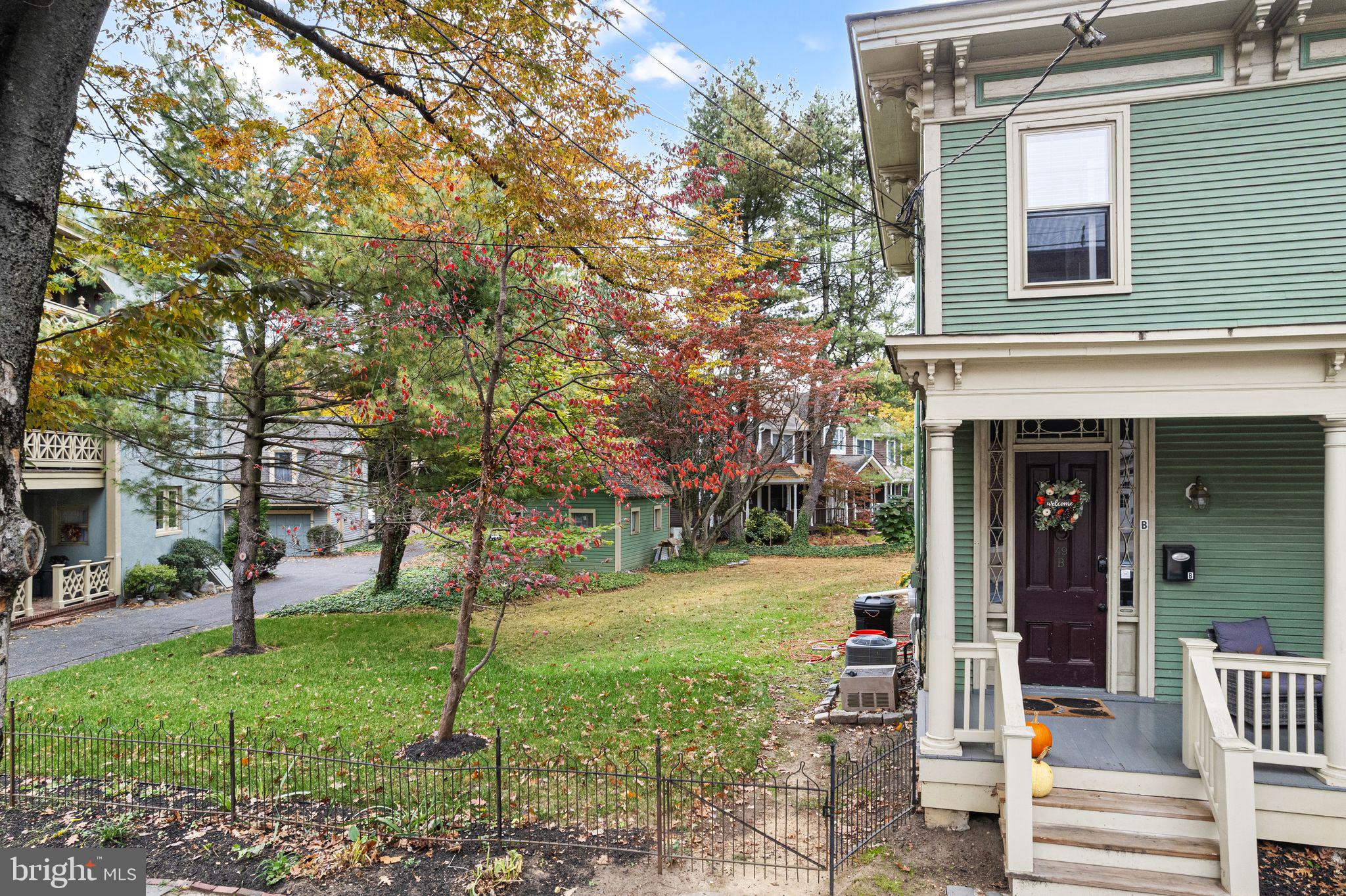 49 B Chestnut Street Haddonfield, NJ 08033 - Photo 19 of 19 a view of a house with a backyard