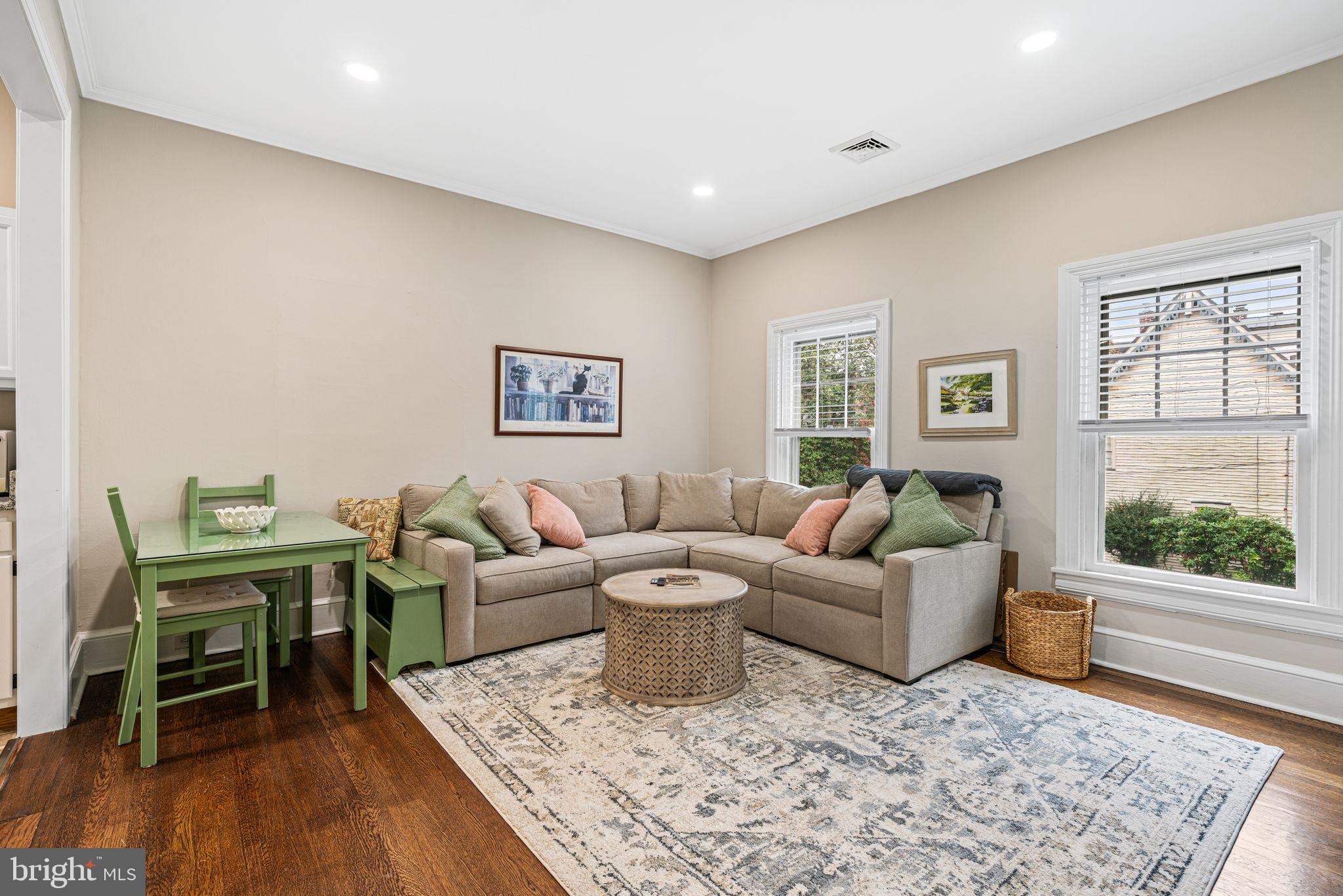 49 B Chestnut Street Haddonfield, NJ 08033 - Photo 3 of 19 a living room with furniture and wooden floor