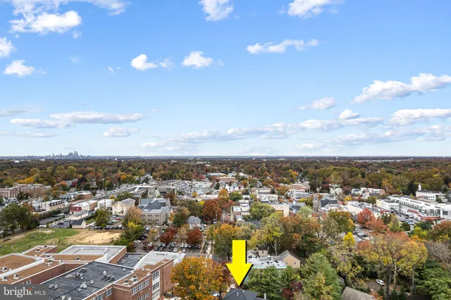 an aerial view of a city