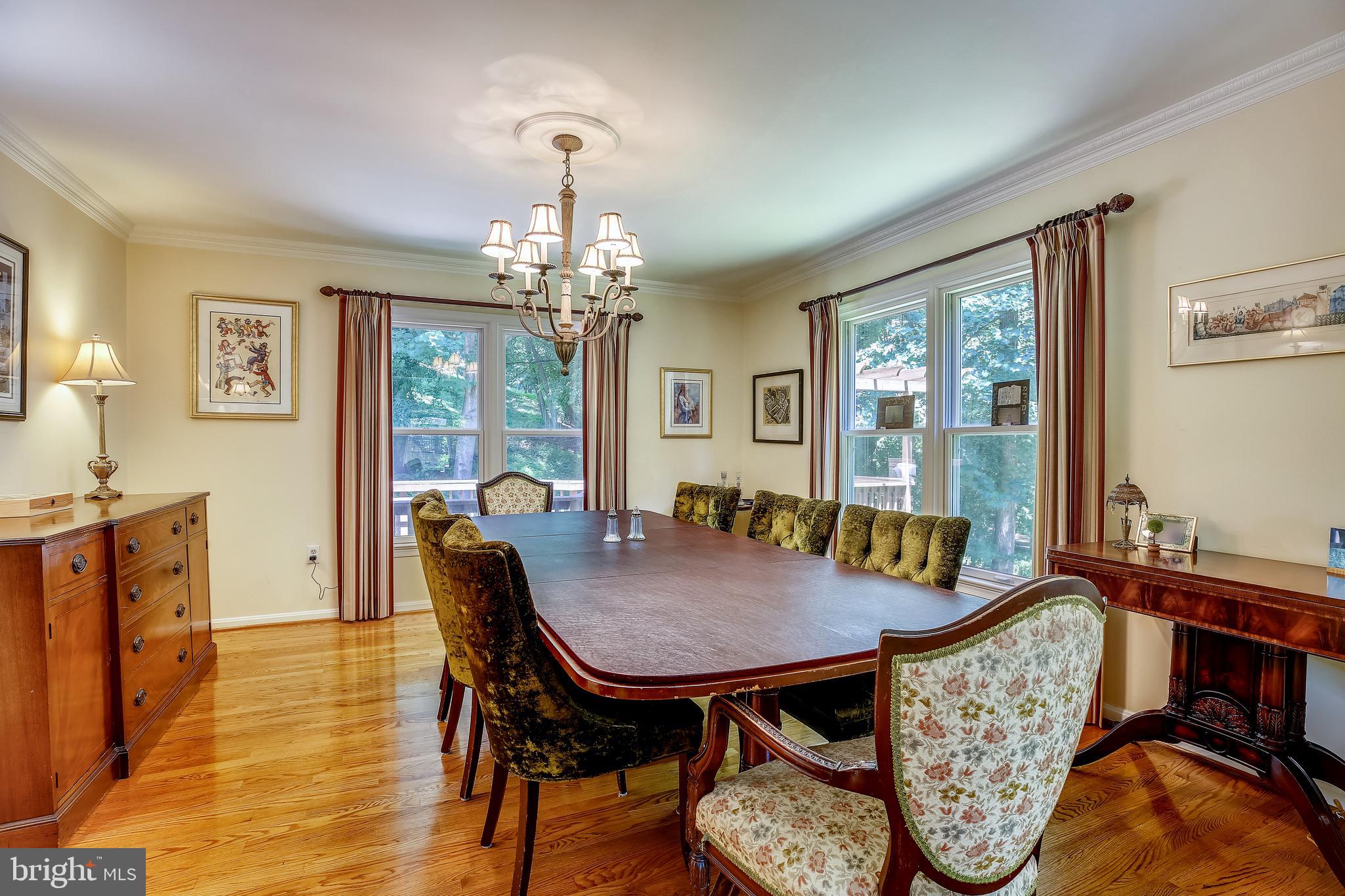 701 Kersey Road Silver Spring, MD 20902 - Photo 10 of 66 Huge dining room with custom wood flooring.