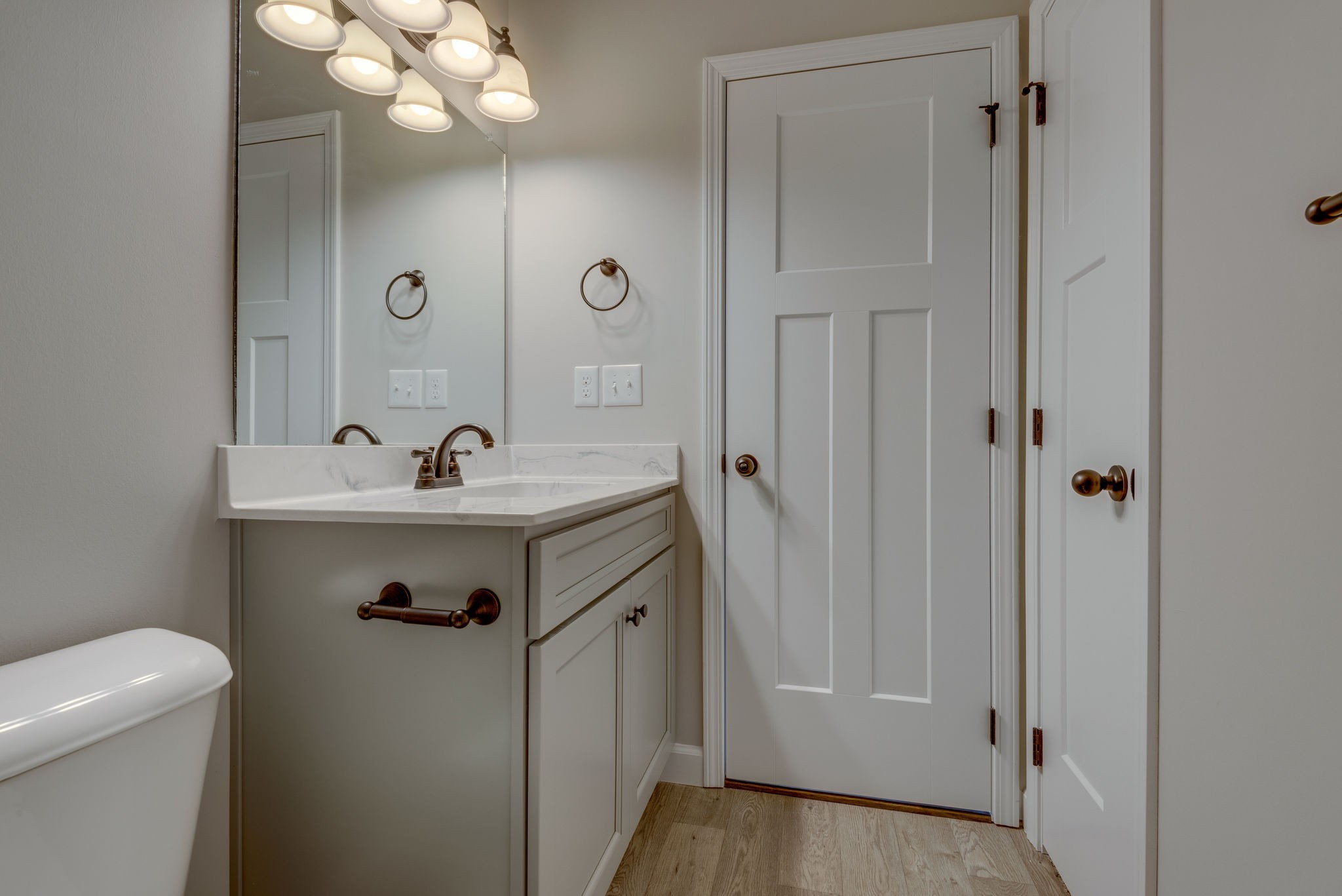 541 Murrell Road Dickson, TN 37055 - Photo 20 of 25 a bathroom with a sink a toilet and shower