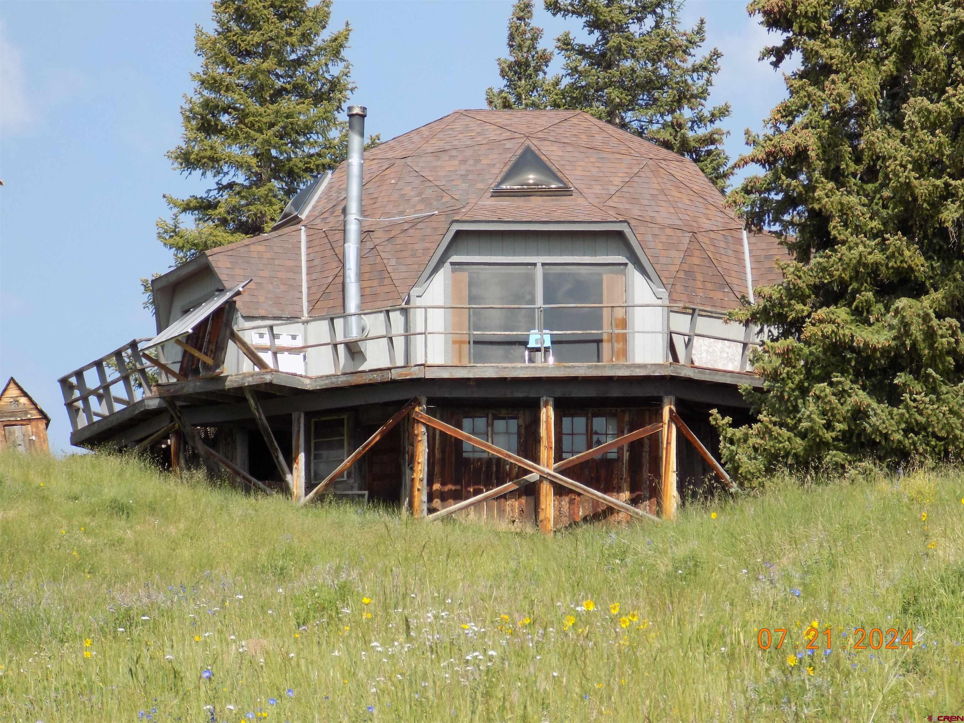 95 Geneva Loop Pitkin, CO 81241 - Photo 4 of 14 a front view of a house with yard and entertaining space