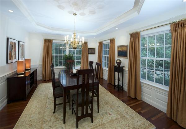 39 Windsor Road Wellesley, MA 02481 - Photo 4 of 23 a view of a dining room with furniture window and outside view
