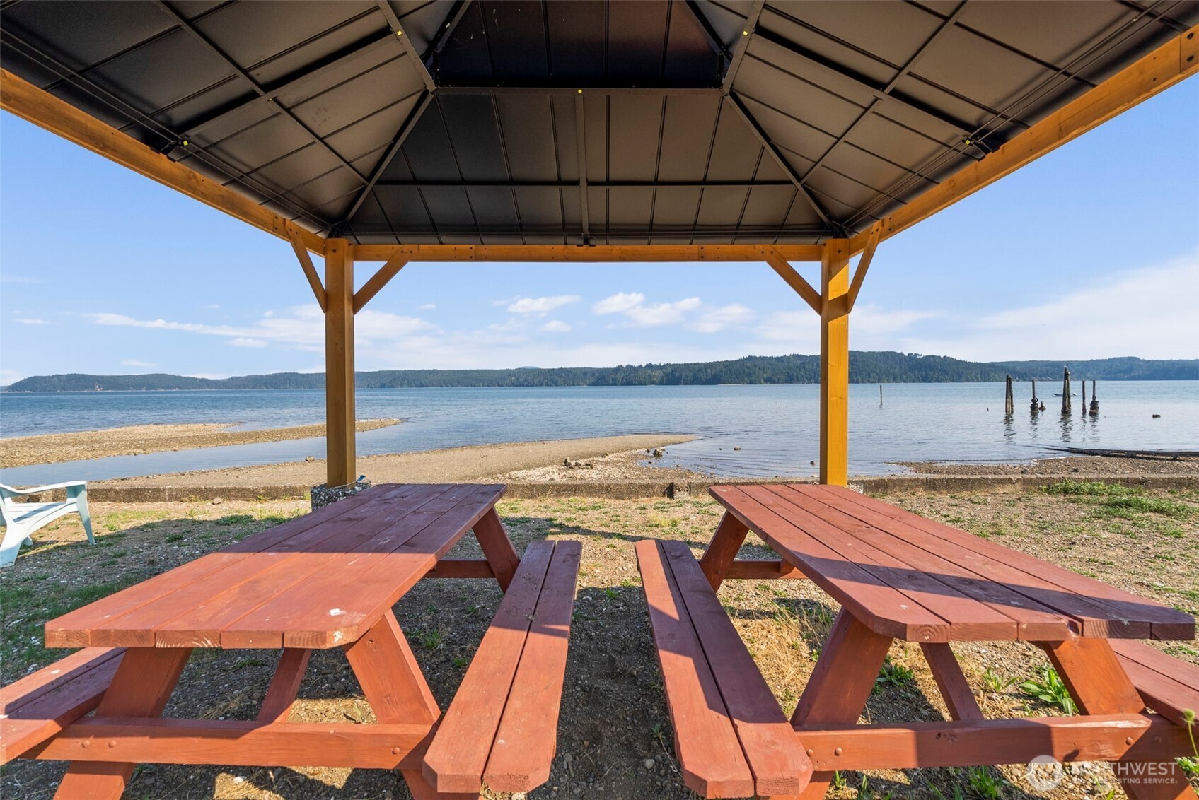 560 North Beacon Point Loop North Lilliwaup, WA 98555 - Photo 33 of 40 a view of an outdoor space with swimming pool