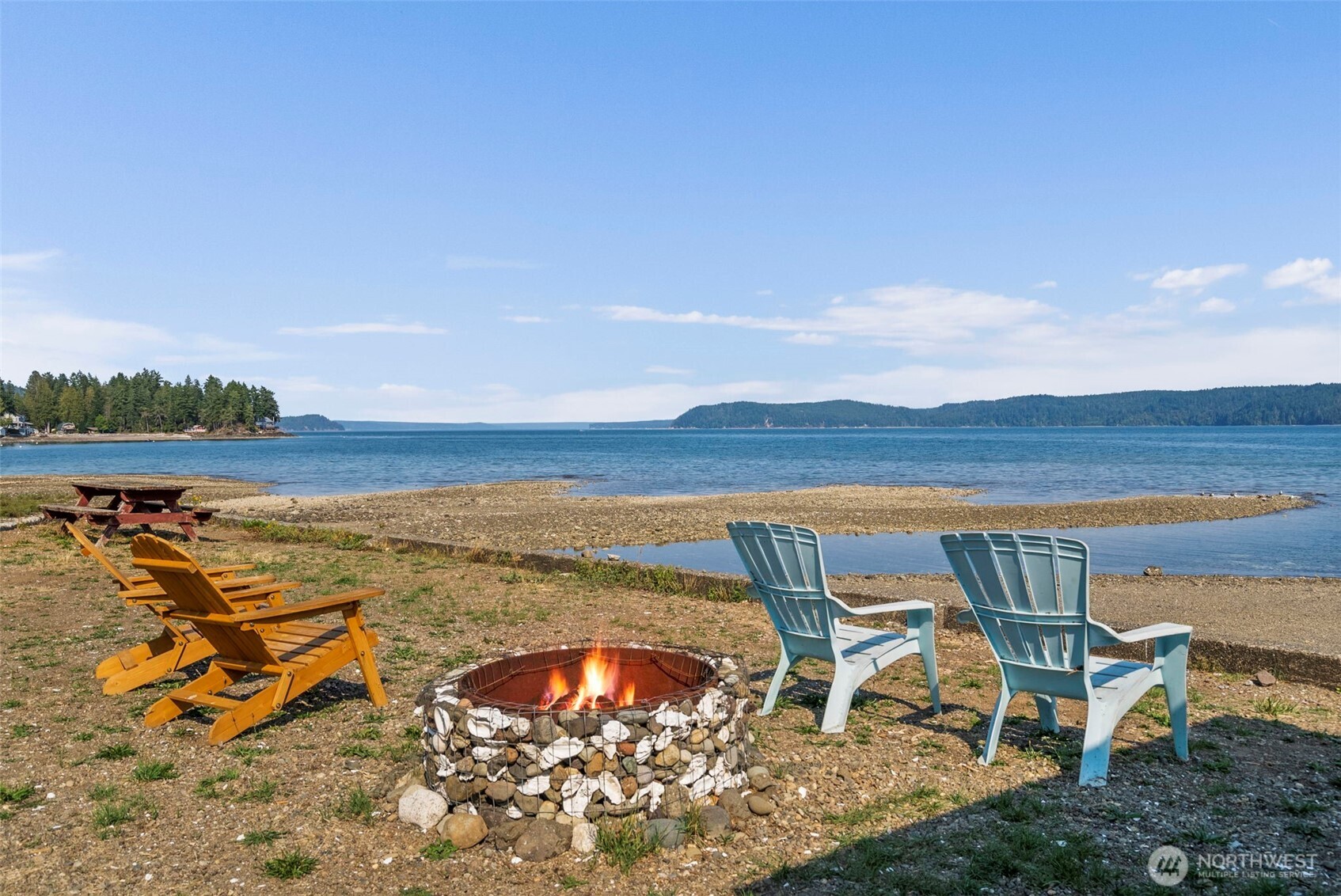 560 North Beacon Point Loop North Lilliwaup, WA 98555 - Photo 34 of 40 an aerial view of ocean with beach