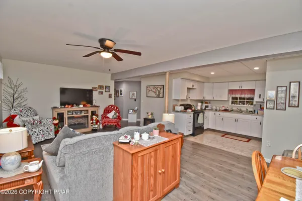 a bedroom with a bed and cabinets