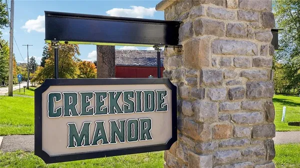 a view of a sign board