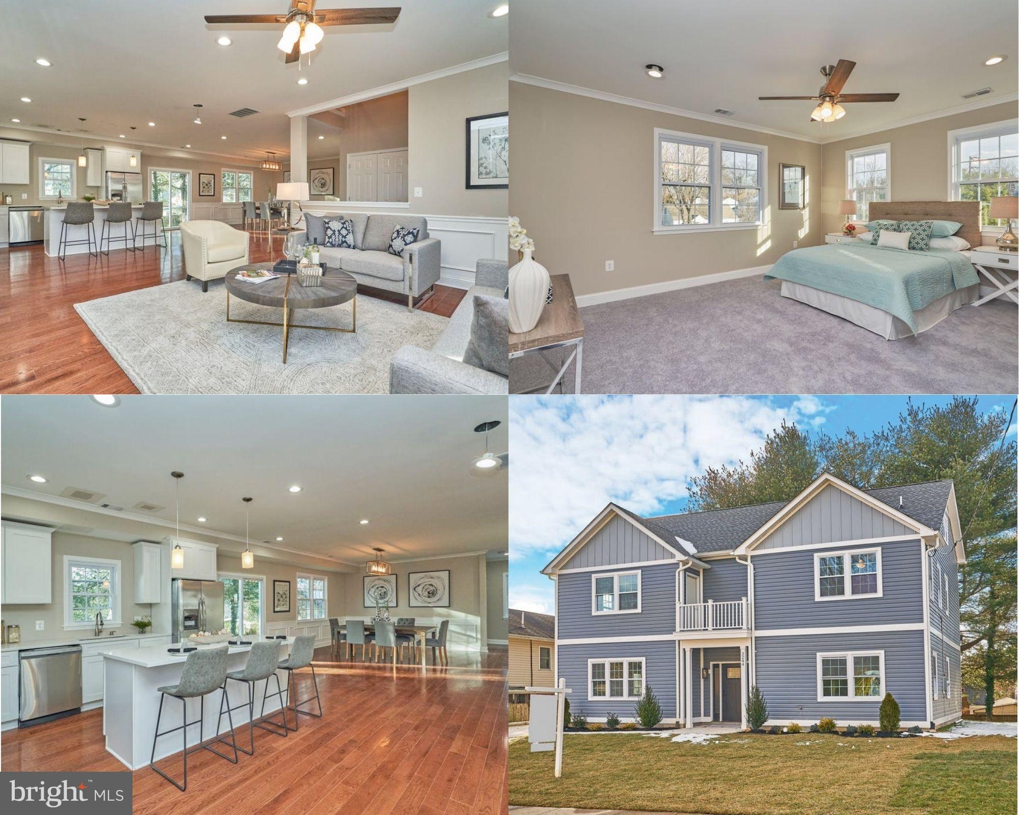 3244 Blundell Road Falls Church, VA 22042 - Photo 40 of 43 a view of a living room and kitchen with stainless steel appliances
