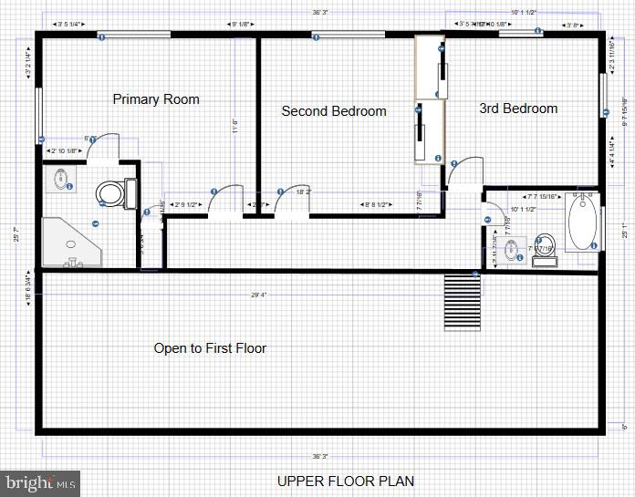 6324 Beryl Road Alexandria, VA 22312 - Photo 55 of 55 2nd floor plan