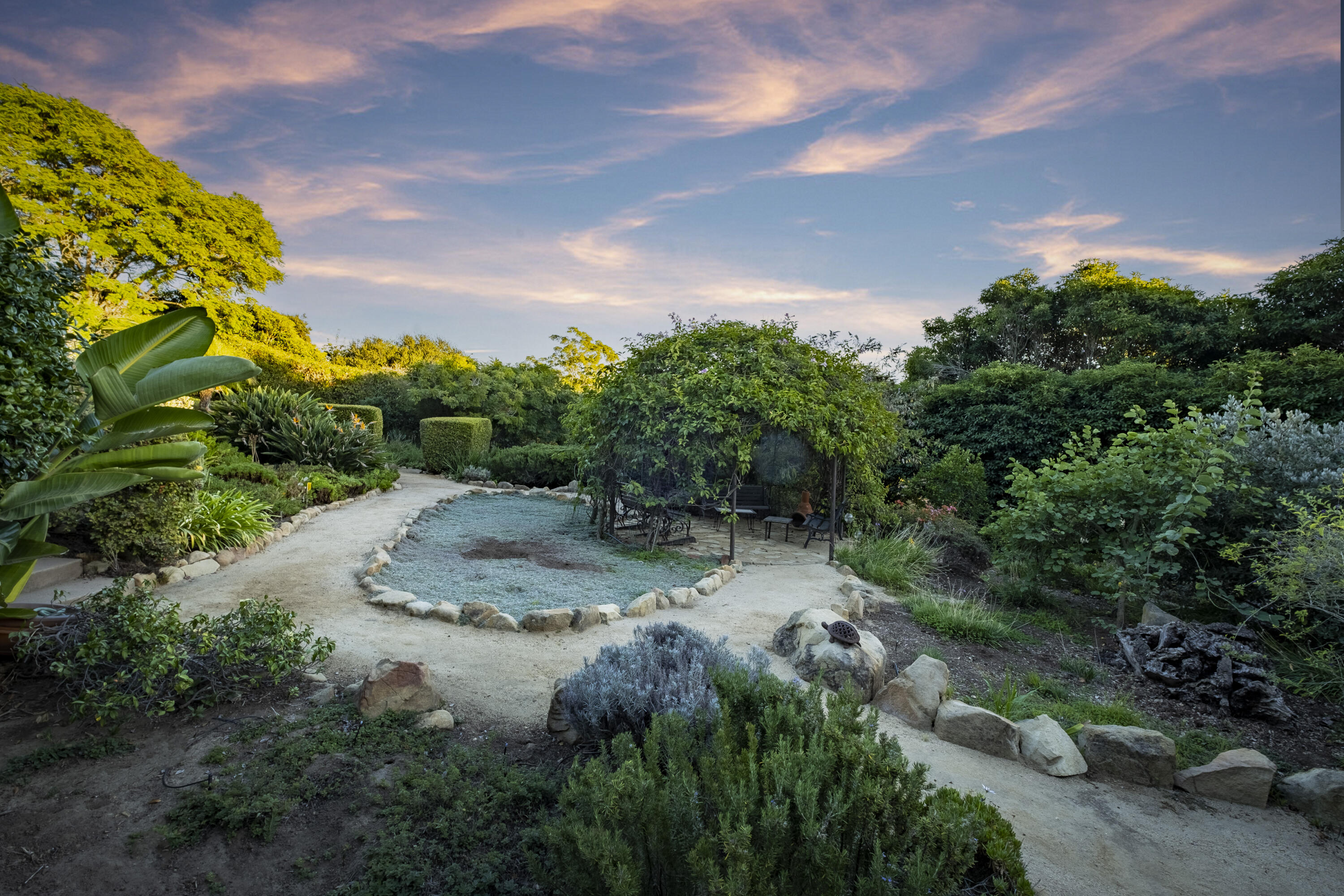 1611 Paterna Road Santa Barbara, CA 93103 - Photo 11 of 13 a view of a pathway both side of yard