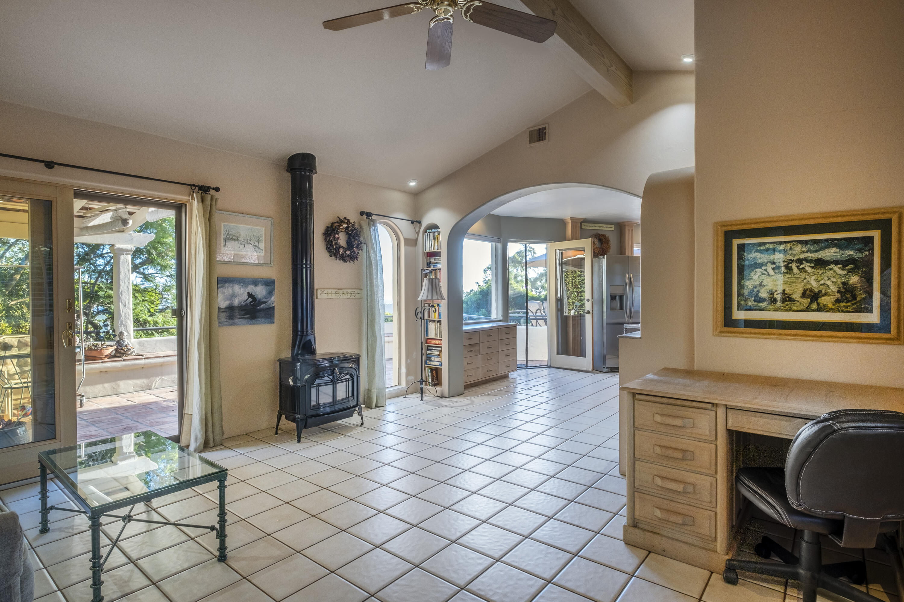 1611 Paterna Road Santa Barbara, CA 93103 - Photo 8 of 13 a lobby with furniture and two large window