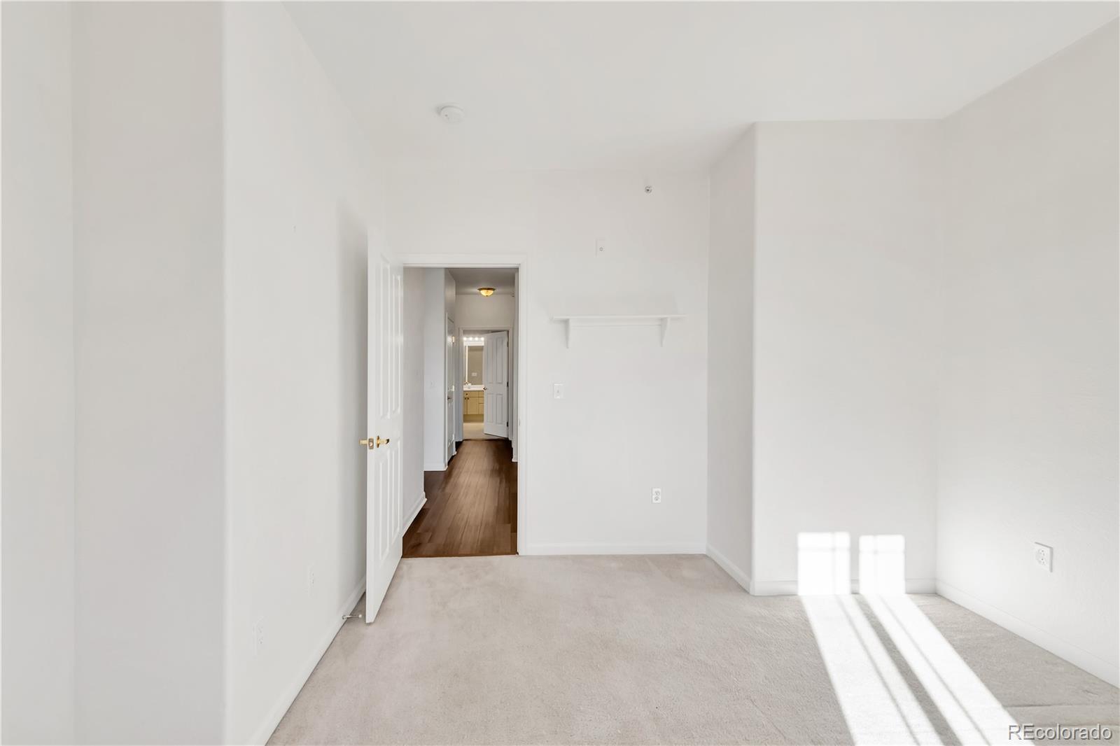 8456 South Hoyt Way, Unit 301 Littleton, CO 80128 - Photo 26 of 31 a view of hallway with closet and wooden floor