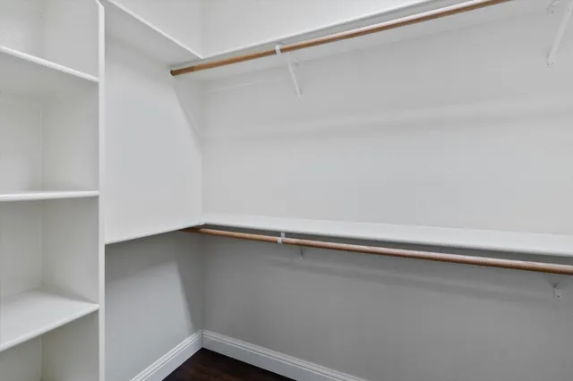 a close up view of racks on the wall