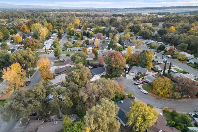 an aerial view of a city with lots of residential buildings