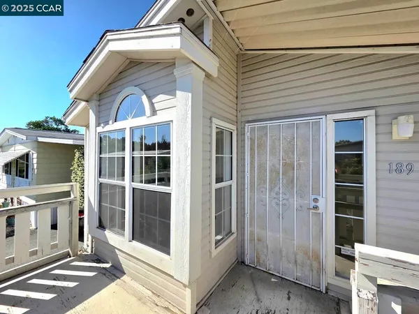 a view of front door of house