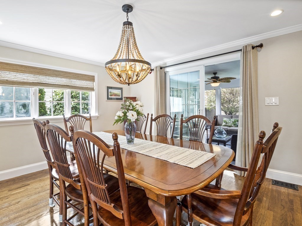 43 Windsor Road Stoneham, MA 02180 - Photo 12 of 42 a view of a dining room with furniture window and outside view
