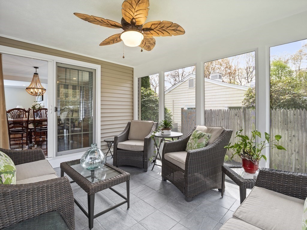 43 Windsor Road Stoneham, MA 02180 - Photo 13 of 42 a living room with furniture and a large window
