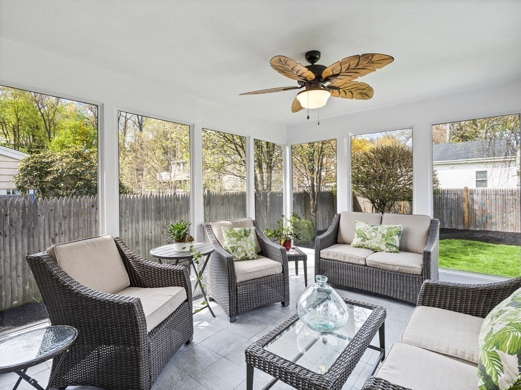 43 Windsor Road Stoneham, MA 02180 - Photo 14 of 42 a living room with furniture and a large window