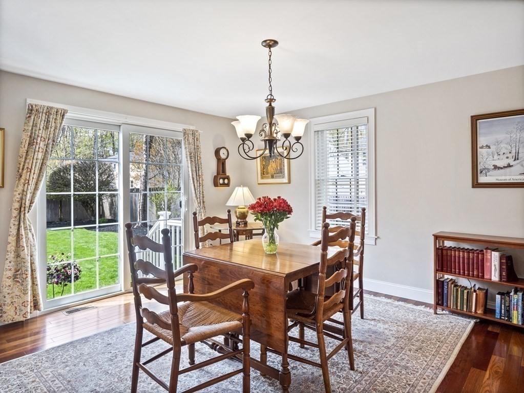 43 Windsor Road Stoneham, MA 02180 - Photo 36 of 42 a view of a dining room with furniture window and wooden floor