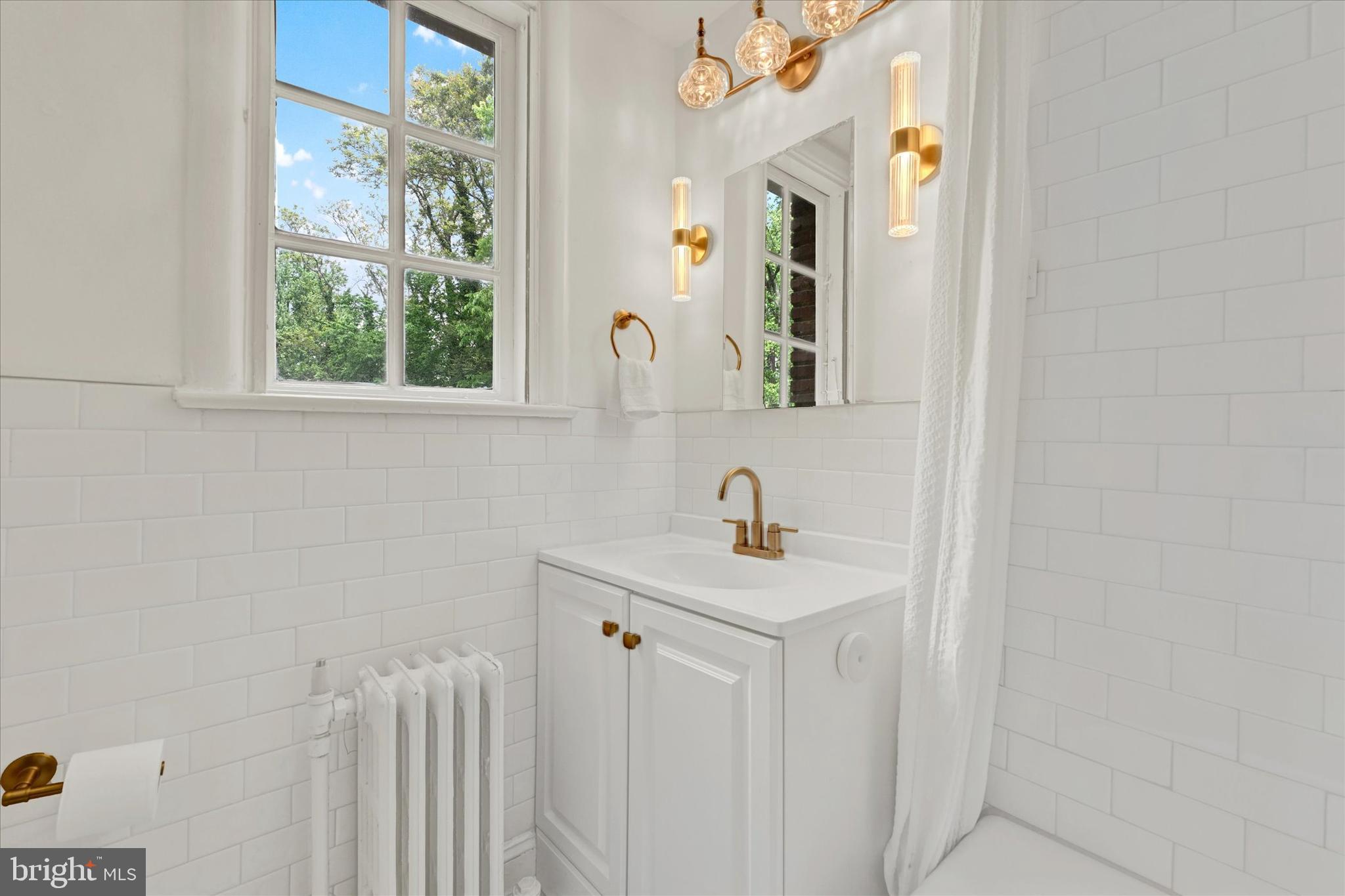 6 Upland Road, Unit Q3 Baltimore, MD 21210 - Photo 17 of 27 a bathroom with a sink and a mirror
