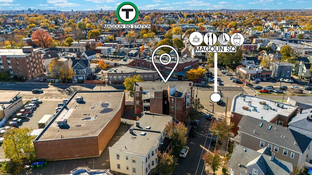 493 Broadway, Unit 2 Somerville, MA 02145 - Photo 22 of 24 an aerial view of a city