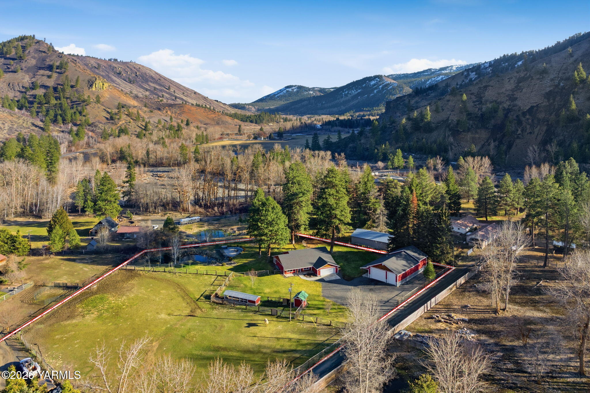 121 Rattlesnake Lane Naches, WA 98937 - Photo 1 of 44 Aerial View w/Estimated Property Lines