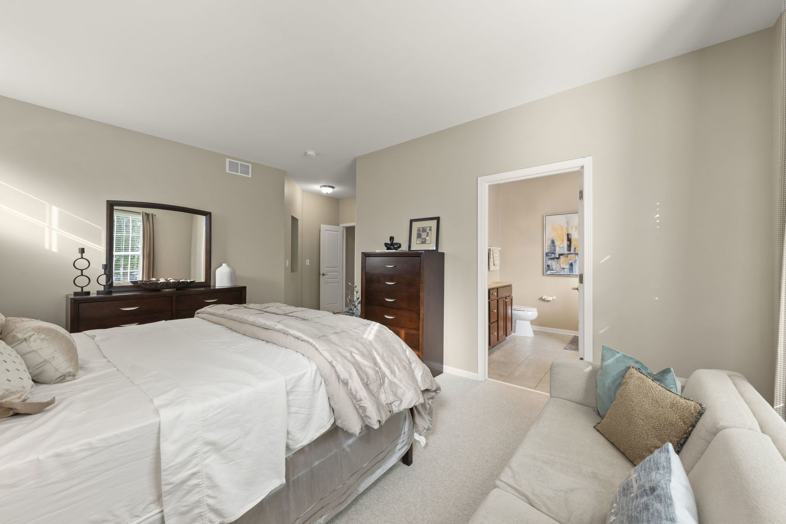 929 Fairmont Road Pingree Grove, IL 60140 - Photo 19 of 28 a bed room with a bed and a view