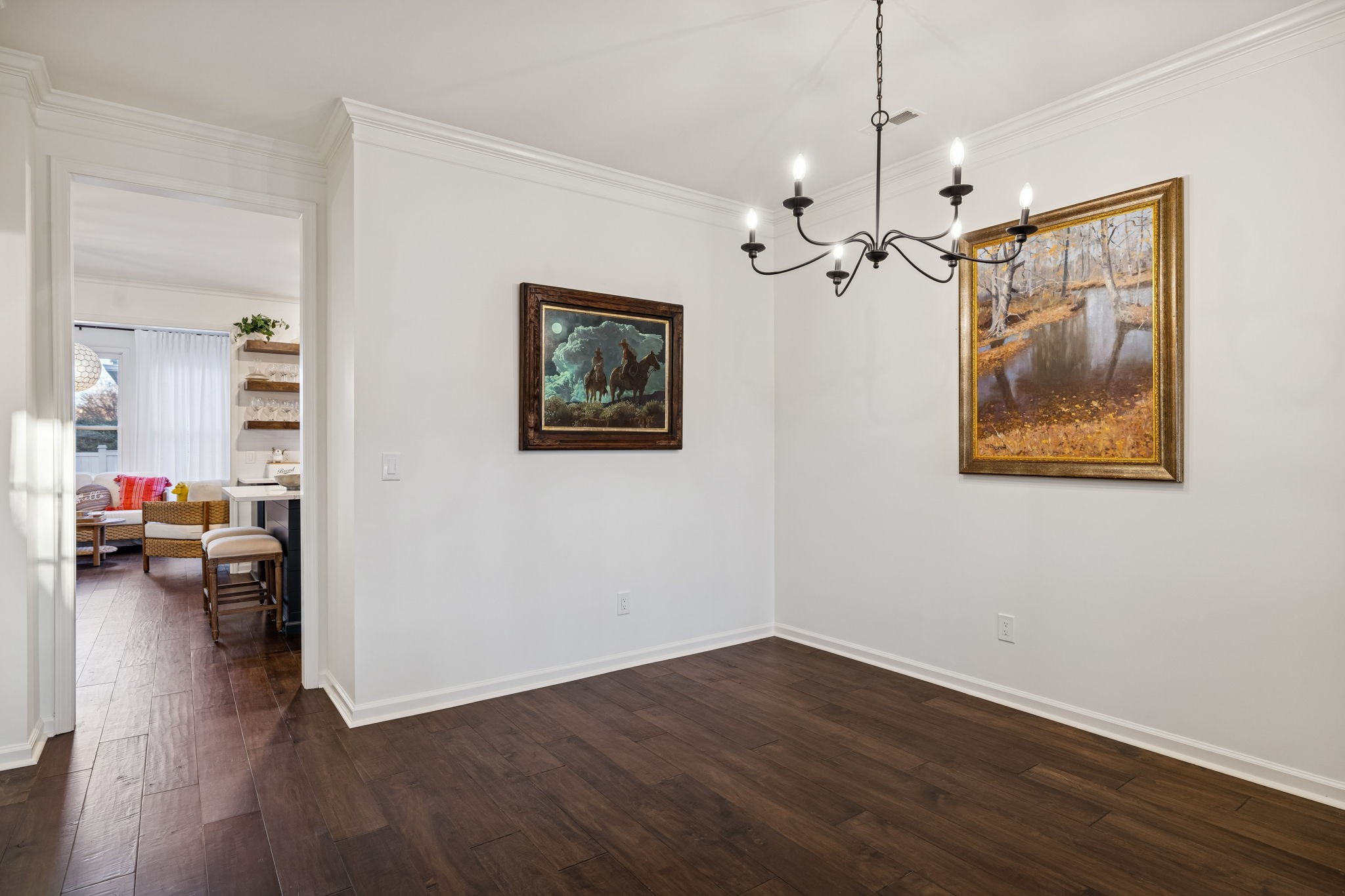 102 Pearl Street Franklin, TN 37064 - Photo 15 of 71 a view of a livingroom with a furniture wooden floor and a ceiling fan