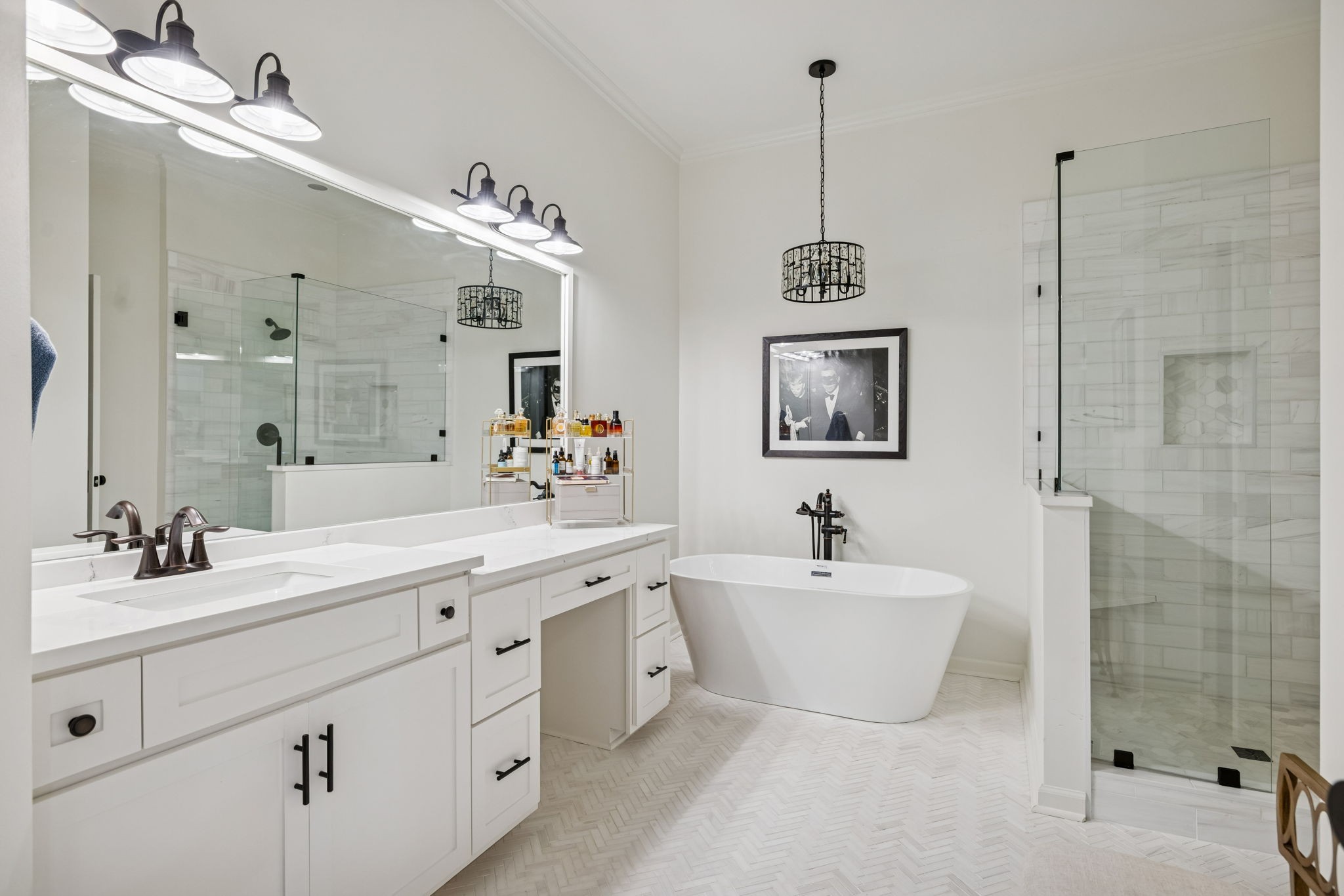 102 Pearl Street Franklin, TN 37064 - Photo 49 of 71 a spacious bathroom with a sink mirror and a bathtub
