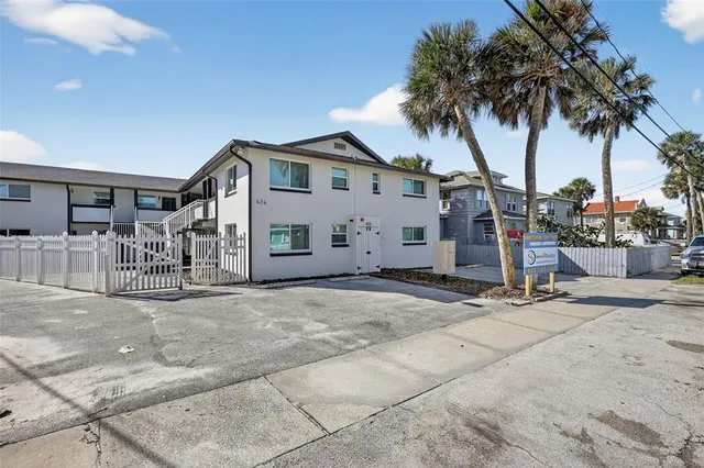 a view of a house with a patio